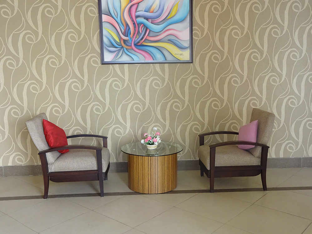 A quiet seating area
